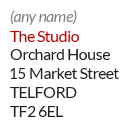 Example of a mailbox ID address in Telford